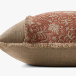 Loloi PLL0203 Orange / Natural Pillow White Cliff Studio Throw Pillows