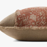 Loloi PLL0203 Orange / Natural Pillow White Cliff Studio Throw Pillows