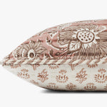 Loloi PLL0112 Rose / Ivory Pillow White Cliff Studio Throw Pillows