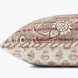 Loloi PLL0112 Rose / Ivory Pillow White Cliff Studio Throw Pillows