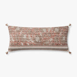 Loloi PLL0112 Rose / Ivory Pillow White Cliff Studio Throw Pillows