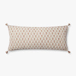 Loloi PLL0112 Rose / Ivory Pillow White Cliff Studio Throw Pillows