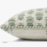 Loloi PLL0113 Sage / Ivory Pillow White Cliff Studio Throw Pillows