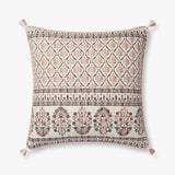 Loloi PLL0115 Pink / Multi Pillow White Cliff Studio Throw Pillows