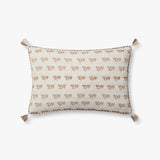 Loloi PLL0117 Blush / Ivory Pillow White Cliff Studio Throw Pillows