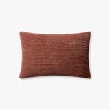 Loloi PLL0097 Copper Pillow White Cliff Studio Throw Pillows