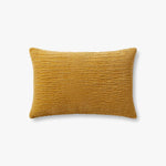 Loloi PLL0097 Gold Pillow White Cliff Studio Throw Pillows