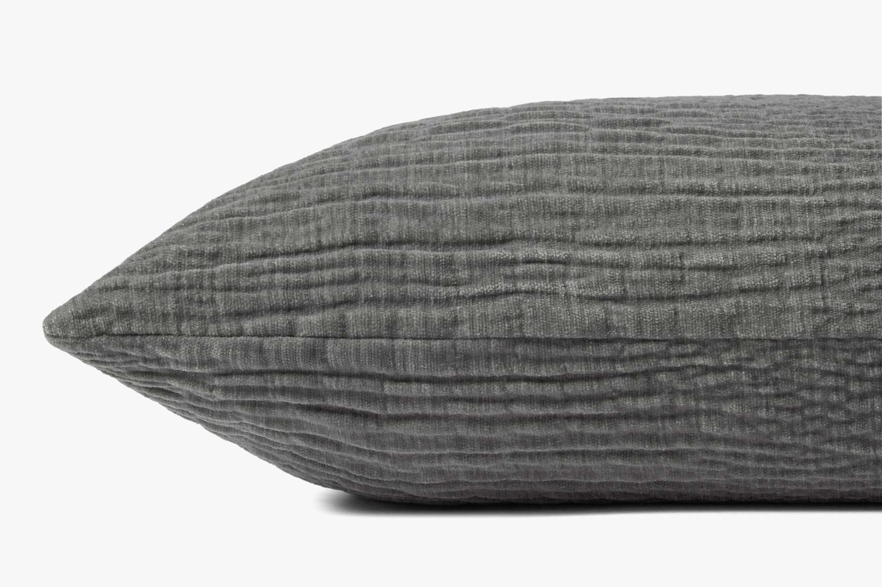 Loloi PLL0097 Grey Pillow White Cliff Studio Throw Pillows