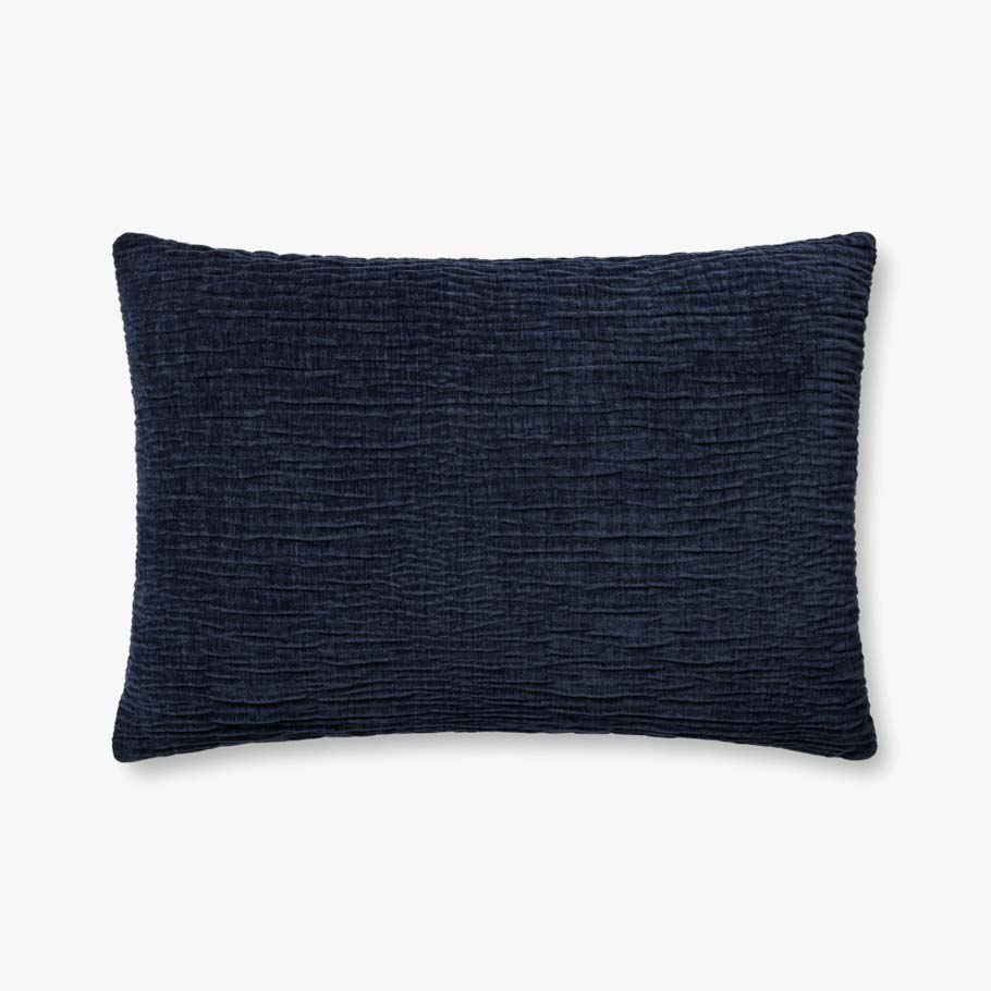 Loloi PLL0097 Navy Pillow White Cliff Studio Throw Pillows
