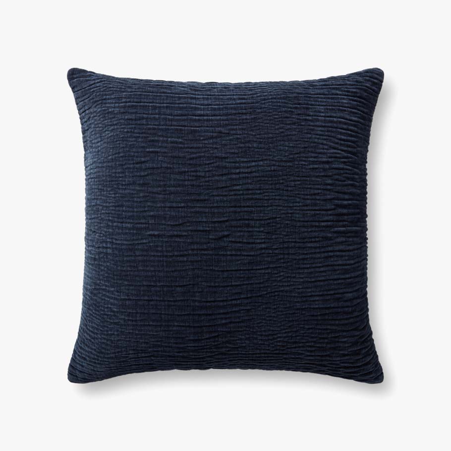 Loloi PLL0097 Navy Pillow White Cliff Studio Throw Pillows