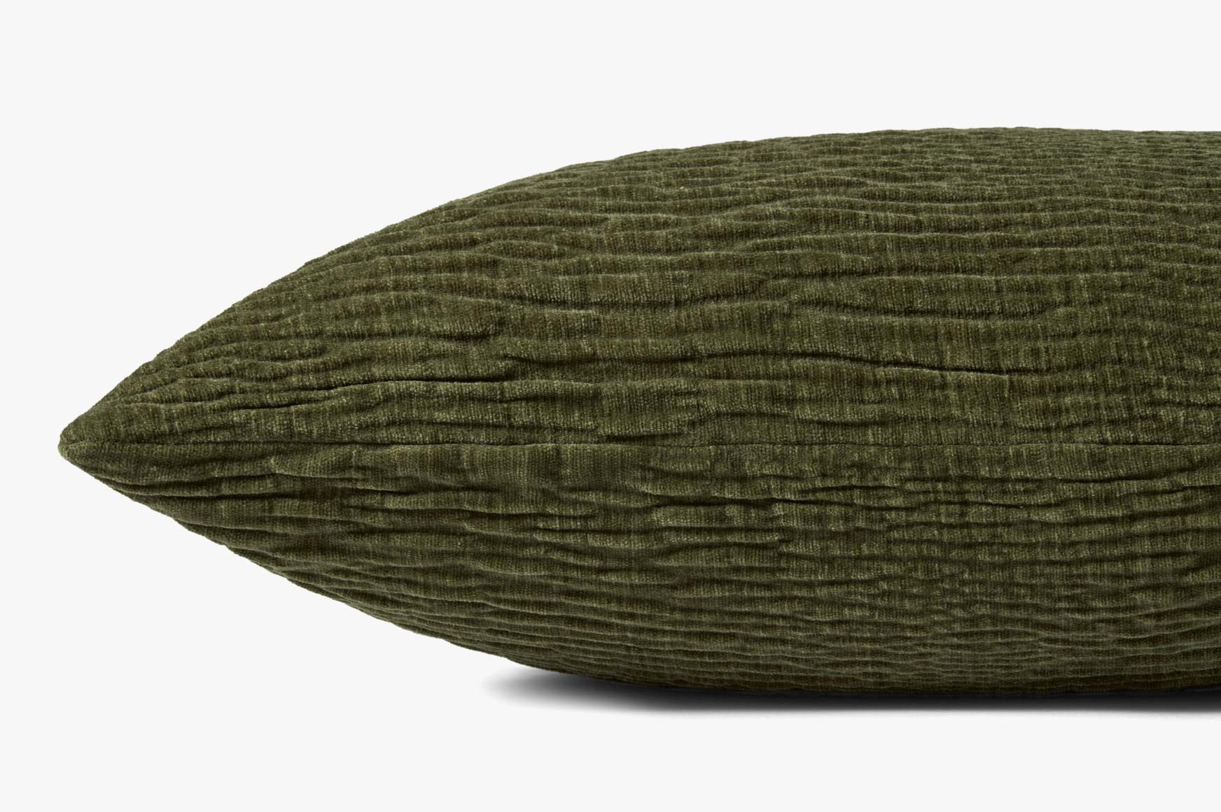 Loloi PLL0097 Olive Pillow White Cliff Studio Throw Pillows