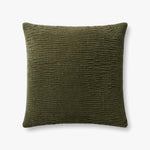 Loloi PLL0097 Olive Pillow White Cliff Studio Throw Pillows