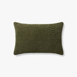 Loloi PLL0097 Olive Pillow White Cliff Studio Throw Pillows