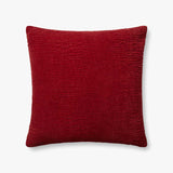Loloi PLL0097 Red Pillow White Cliff Studio Throw Pillows