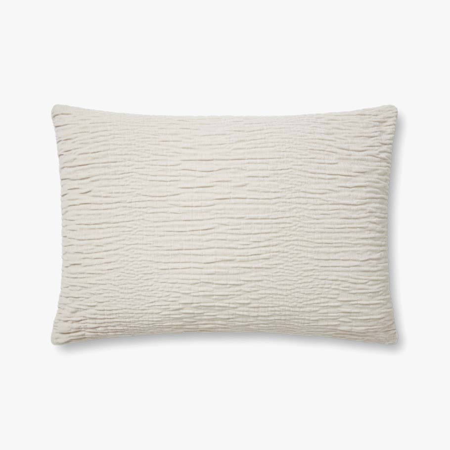 Loloi PLL0097 Silver Pillow White Cliff Studio Throw Pillows