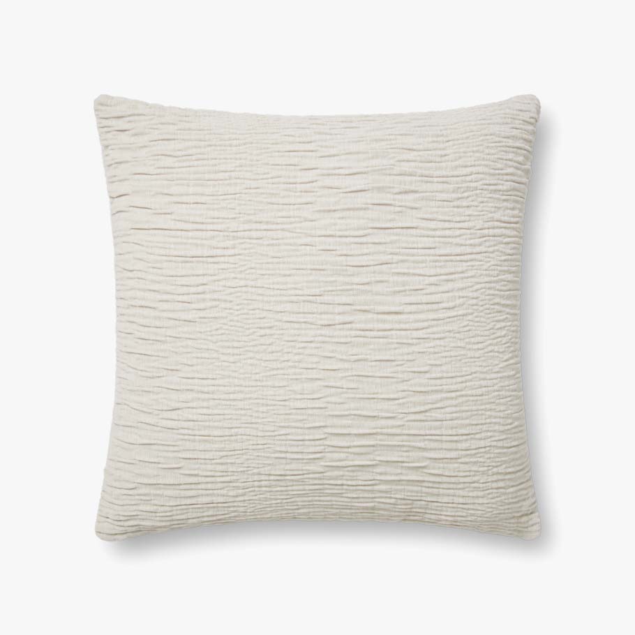 Loloi PLL0097 Silver Pillow White Cliff Studio Throw Pillows