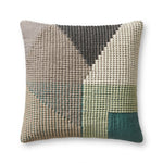 Loloi P0504 Teal / Multi Pillow White Cliff Studio Throw Pillows
