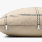Amber Lewis x Loloi Lainey Natural / Blue Pillow White Cliff Studio Throw Pillows