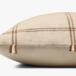 Amber Lewis x Loloi Lainey Natural / Brown Pillow White Cliff Studio Throw Pillows