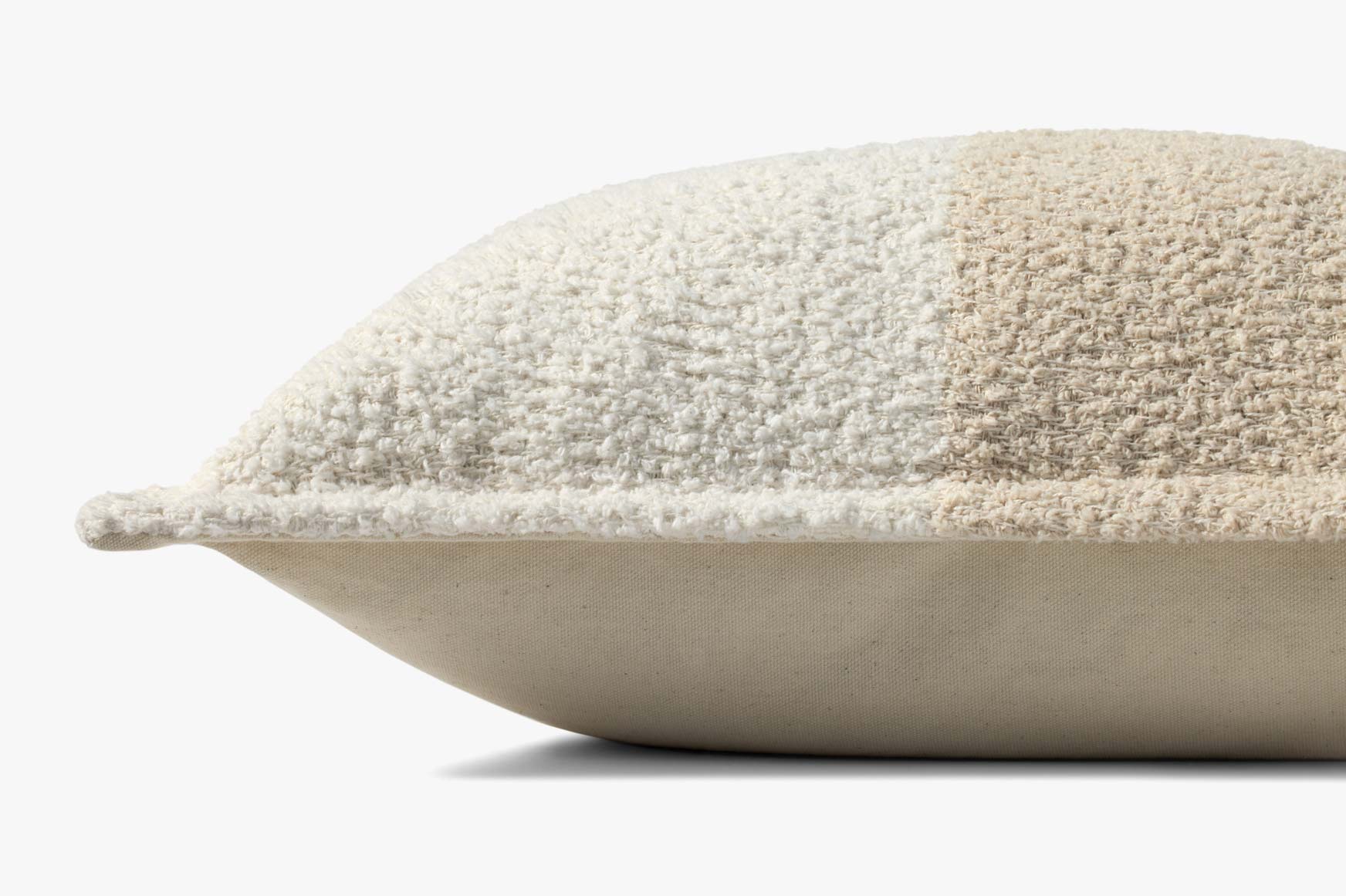 Brigette Romanek x Loloi NOT NAMED Brigette Romanek PBR0013 Ivory / Natural Pillow White Cliff Studio Throw Pillows
