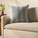 Chris Loves Julia x Loloi Auggie Blue / White Pillow White Cliff Studio Throw Pillows