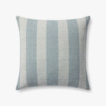 Chris Loves Julia x Loloi Auggie Blue / White Pillow White Cliff Studio Throw Pillows