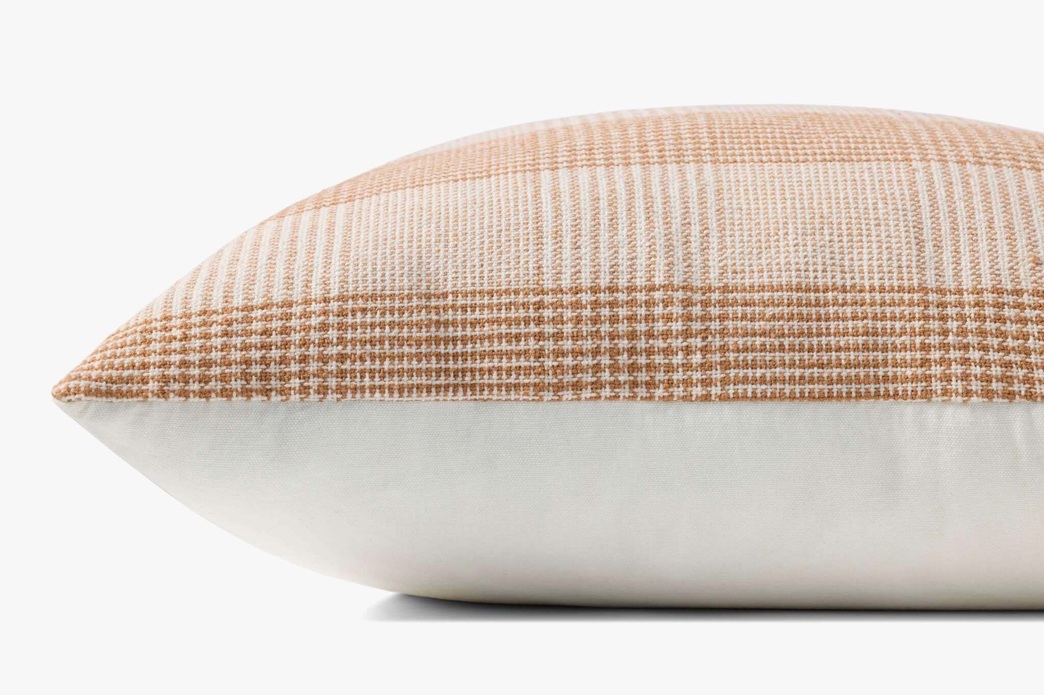 Chris Loves Julia x Loloi Auggie Orange / White Pillow White Cliff Studio Throw Pillows