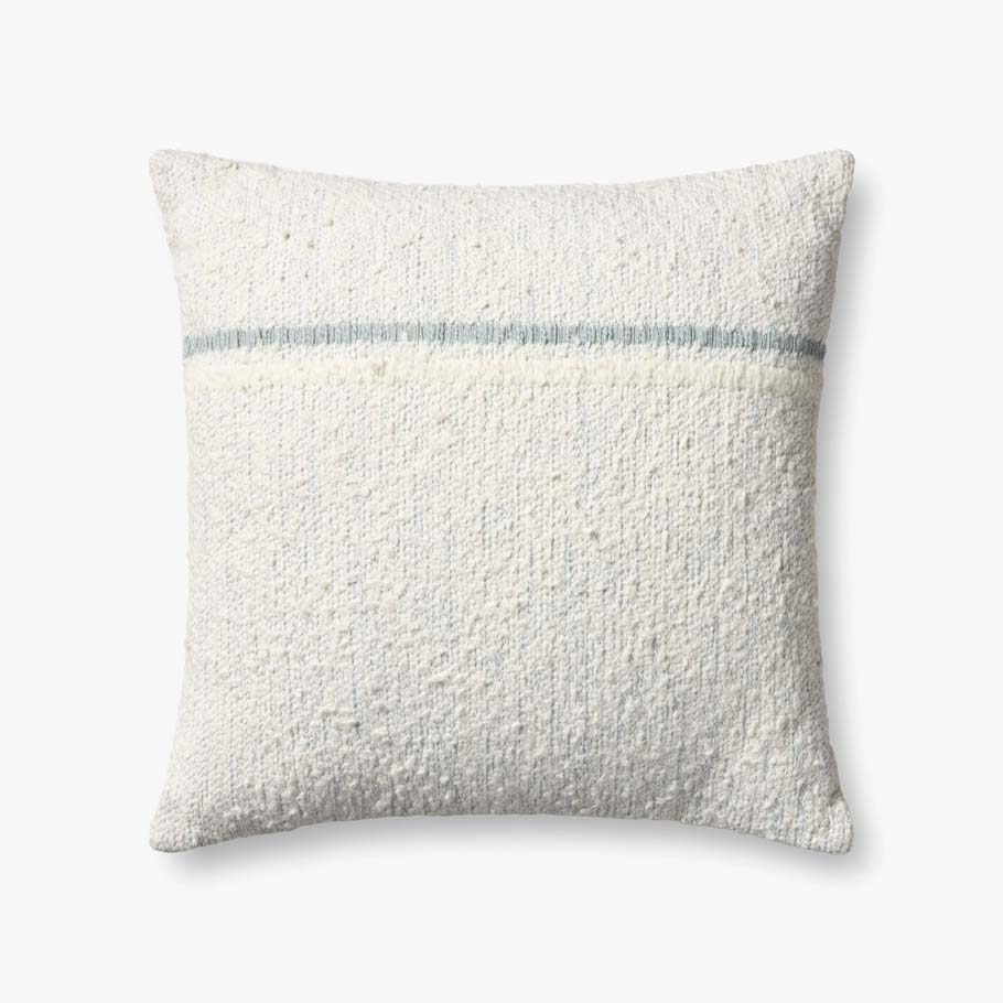 Loloi Pll0192 Ivory / Blue Pillow White Cliff Studio Throw Pillows
