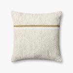 Loloi Pll0192 Ivory / Gold Pillow White Cliff Studio Throw Pillows