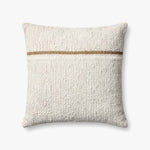 Loloi Pll0192 Ivory / Rustic Brown Pillow White Cliff Studio Throw Pillows