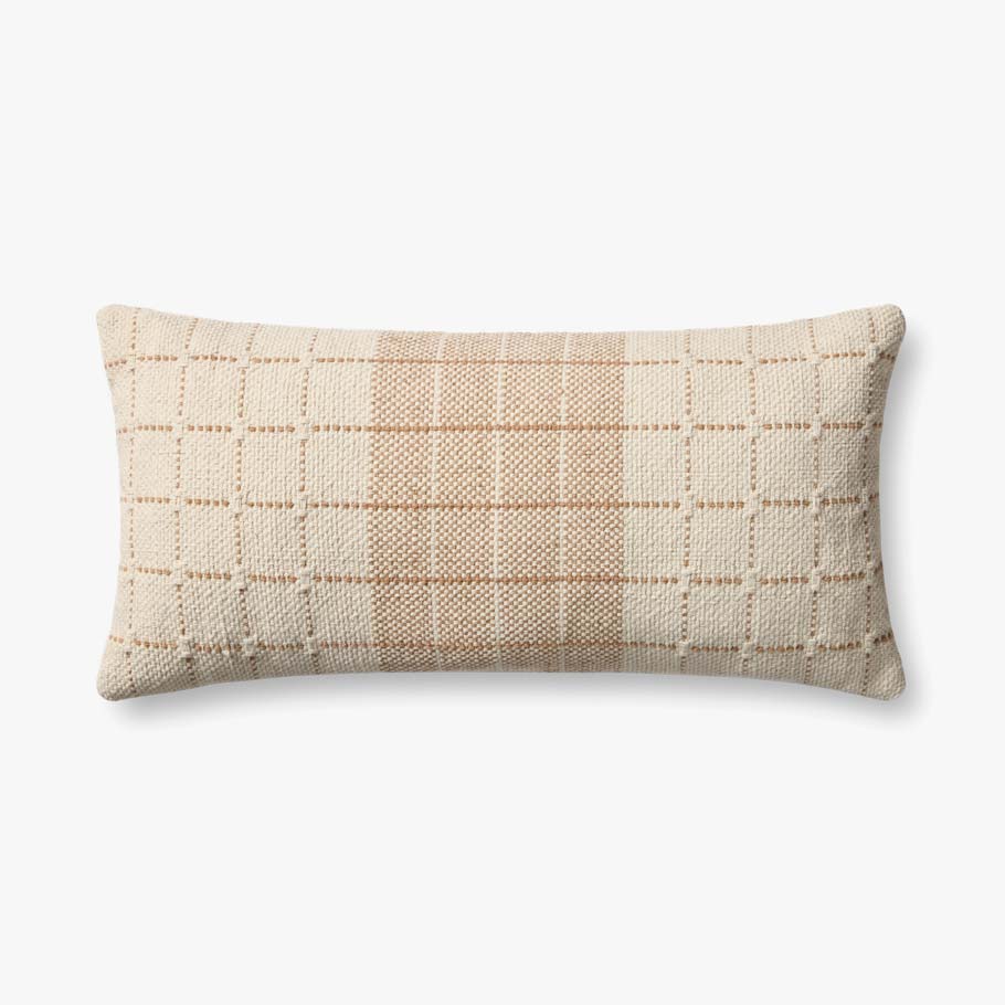 Loloi Pll0193 Natural / Rust Pillow White Cliff Studio Throw Pillows