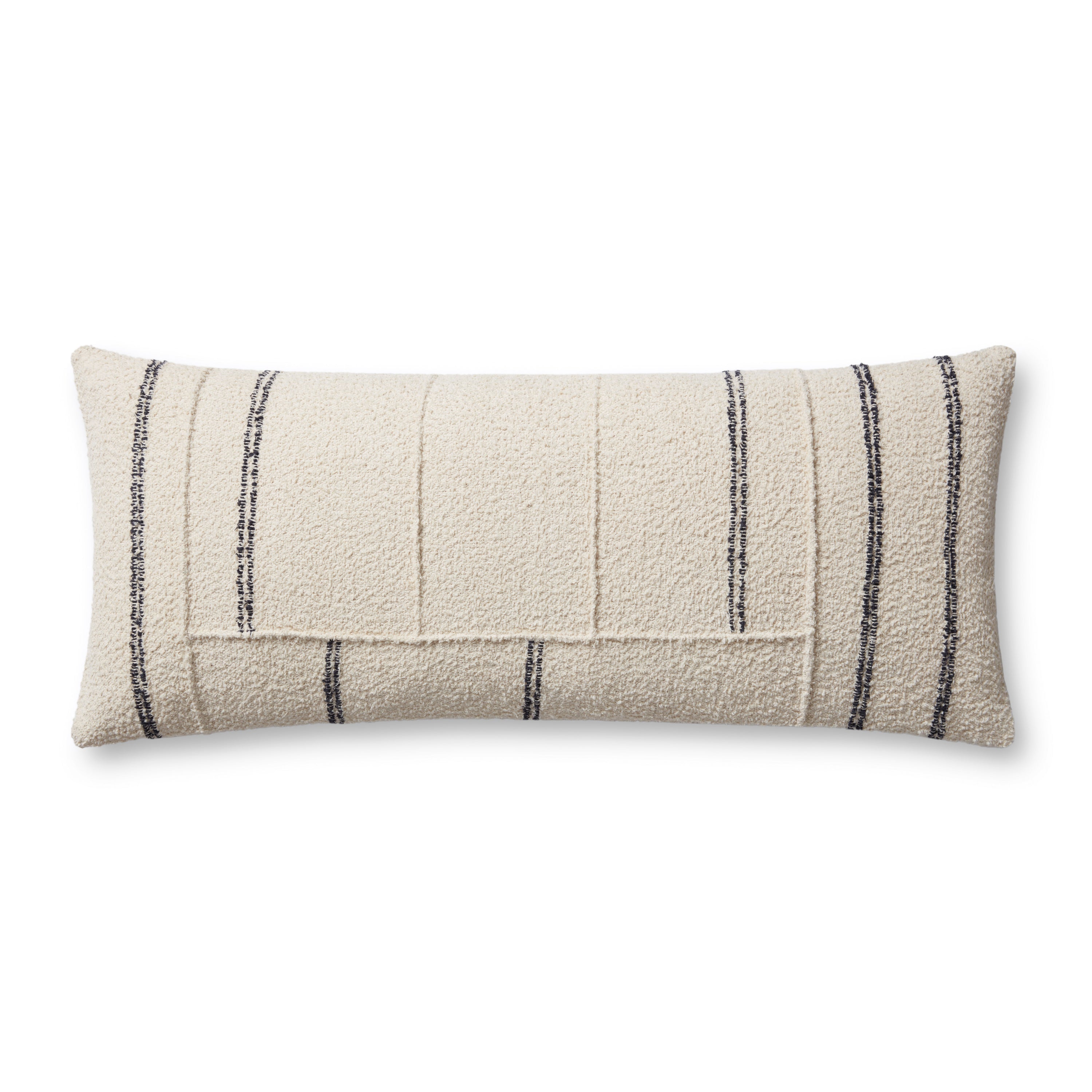 Magnolia Home by Joanna Gaines x Loloi Susanna Ivory / Charcoal Pillow