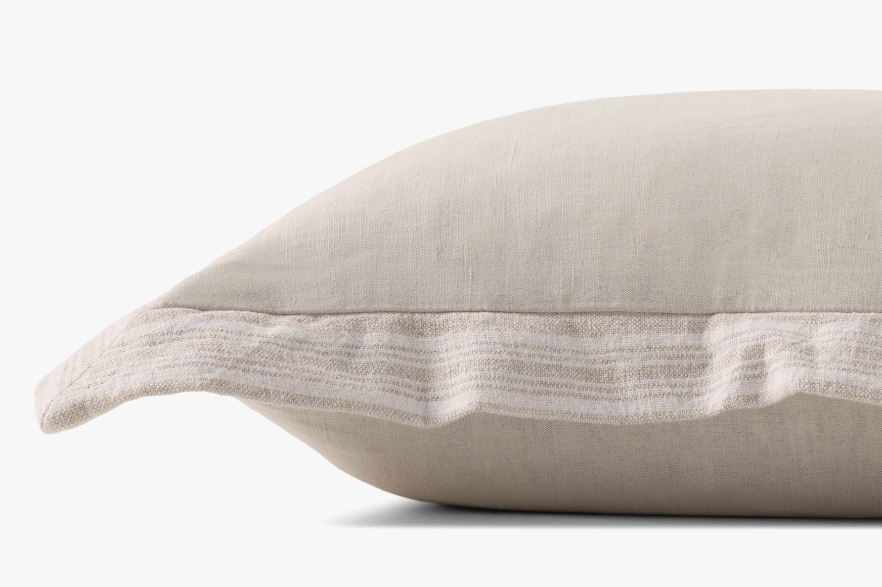 Loloi PLL0200 Natural Pillow White Cliff Studio Throw Pillows