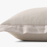 Loloi PLL0200 Natural Pillow White Cliff Studio Throw Pillows