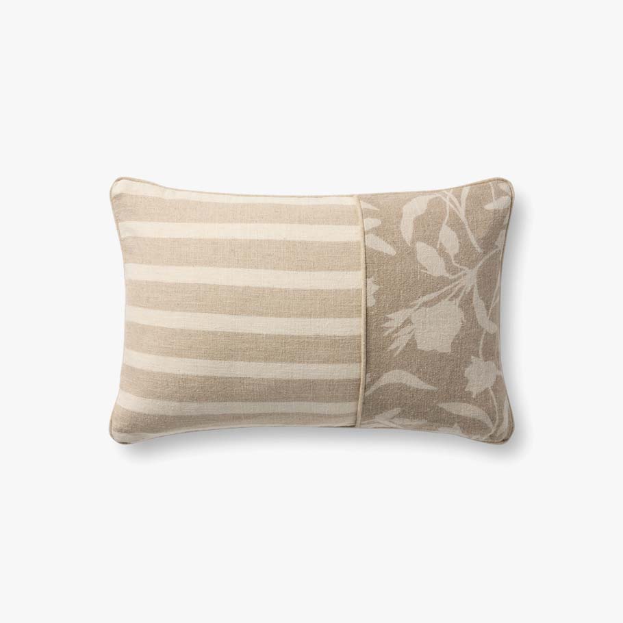 Loloi Pll0206 Natural Pillow White Cliff Studio Throw Pillows