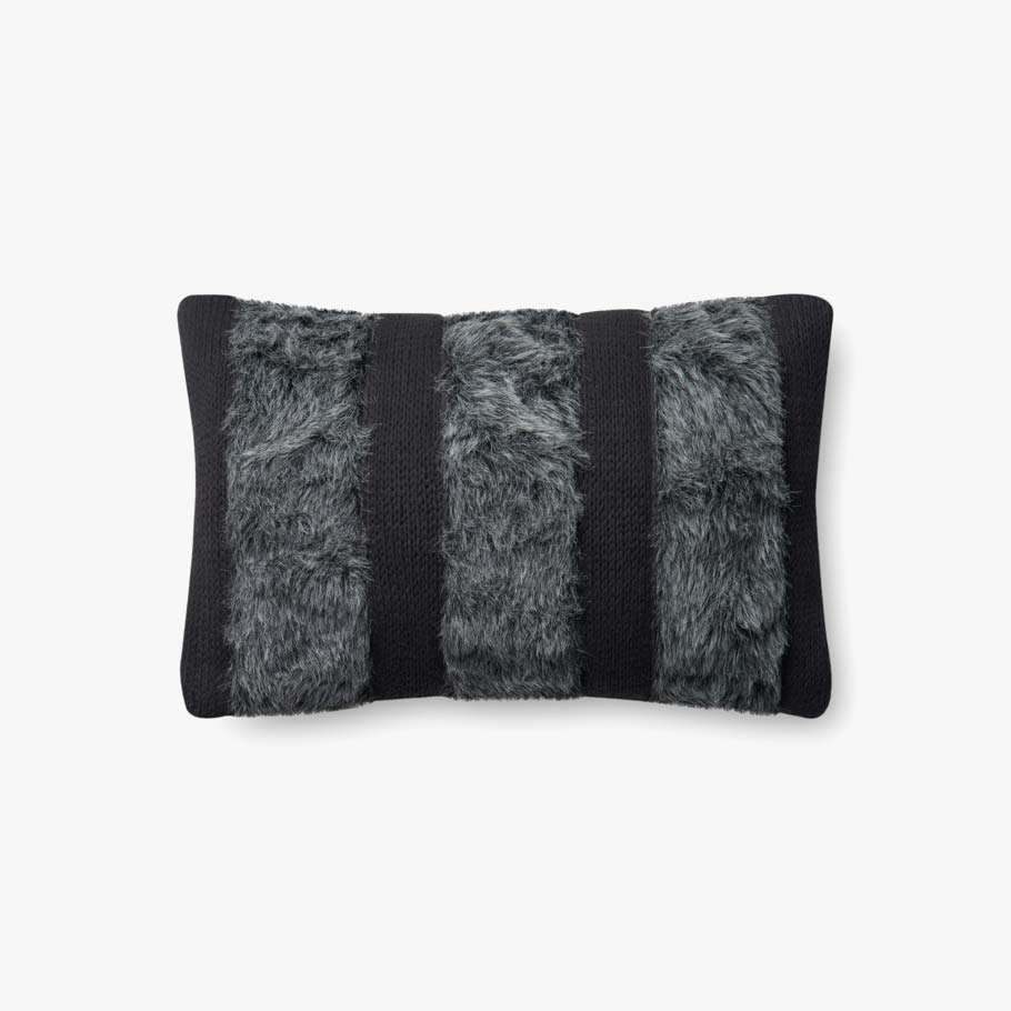 Loloi P0519 Grey Pillow White Cliff Studio Throw Pillows