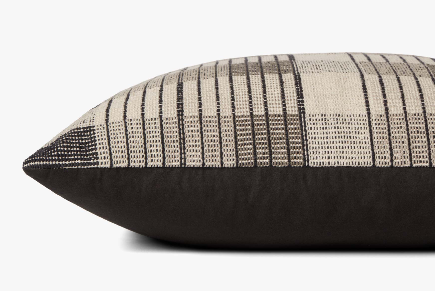 Amber Lewis x Loloi PAL0009 Ivory / Black Pillow White Cliff Studio Throw Pillows
