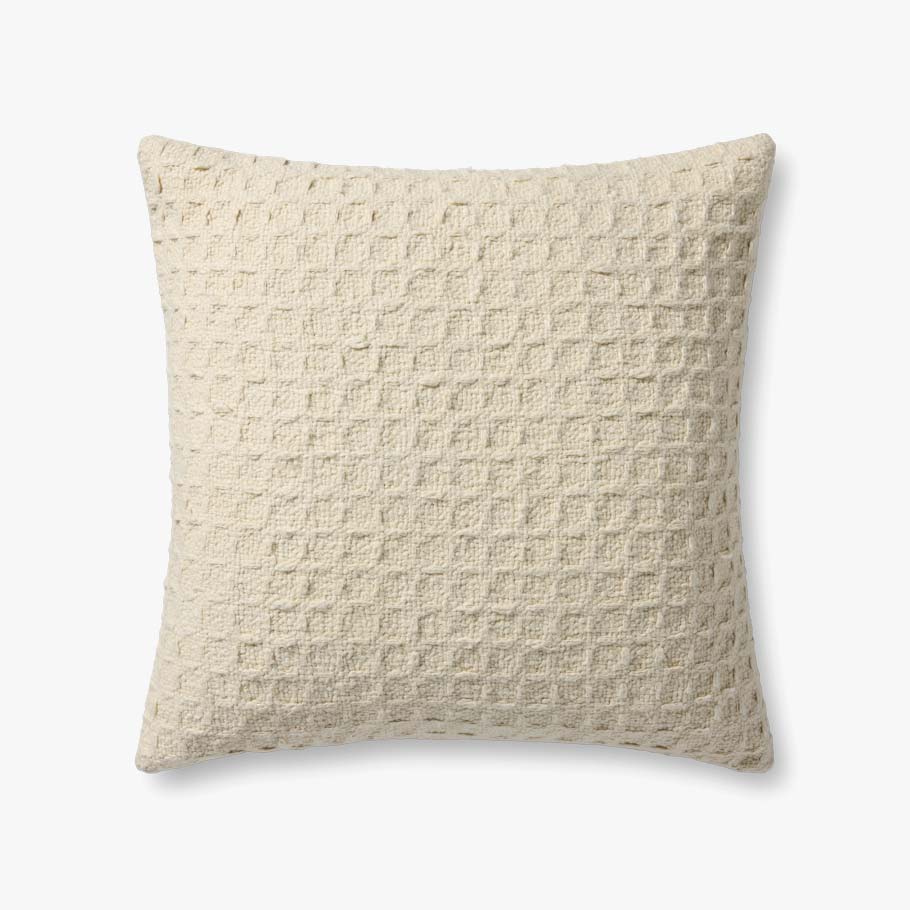 Amber Lewis x Loloi Alinah Ivory Pillow White Cliff Studio Throw Pillows