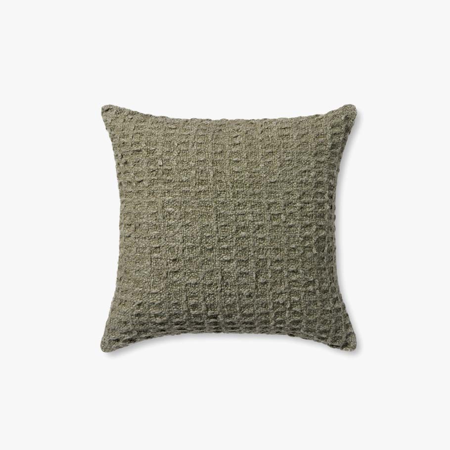 Amber Lewis x Loloi Alinah Olive Pillow White Cliff Studio Throw Pillows