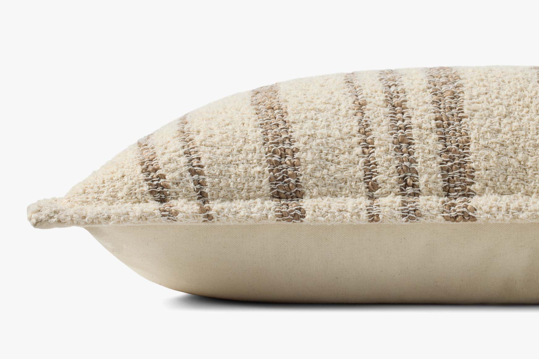 Brigette Romanek x Loloi NOT NAMED Brigette Romanek PBR0011 Natural / Tan Pillow White Cliff Studio Throw Pillows