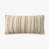 Brigette Romanek x Loloi NOT NAMED Brigette Romanek PBR0011 Natural / Tan Pillow White Cliff Studio Throw Pillows