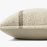Brigette Romanek x Loloi NOT NAMED Brigette Romanek PBR0014 Natural / Tan Pillow White Cliff Studio Throw Pillows