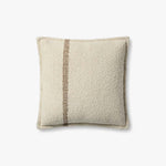 Brigette Romanek x Loloi NOT NAMED Brigette Romanek PBR0014 Natural / Tan Pillow White Cliff Studio Throw Pillows