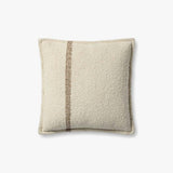Brigette Romanek x Loloi NOT NAMED Brigette Romanek PBR0014 Natural / Tan Pillow White Cliff Studio Throw Pillows