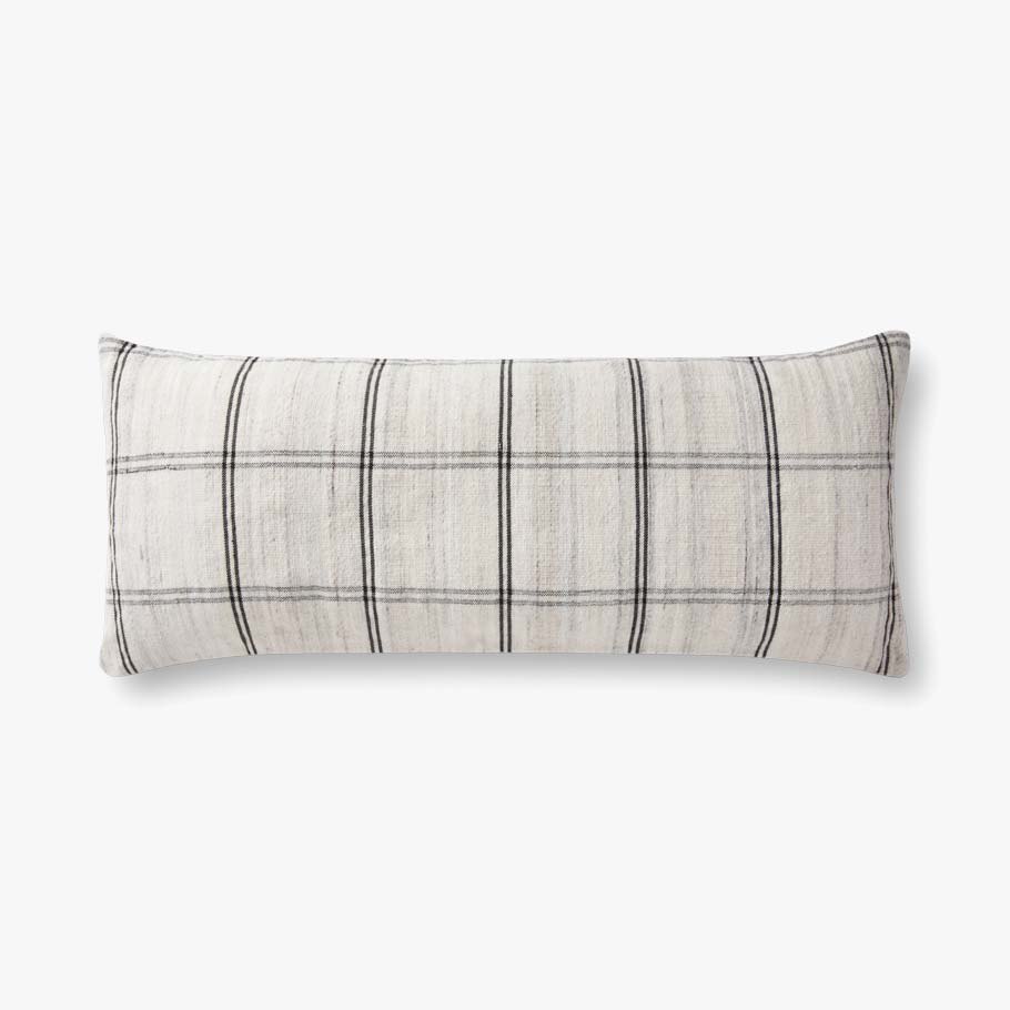 Amber Lewis x Loloi Bell Black / White Pillow White Cliff Studio Throw Pillows