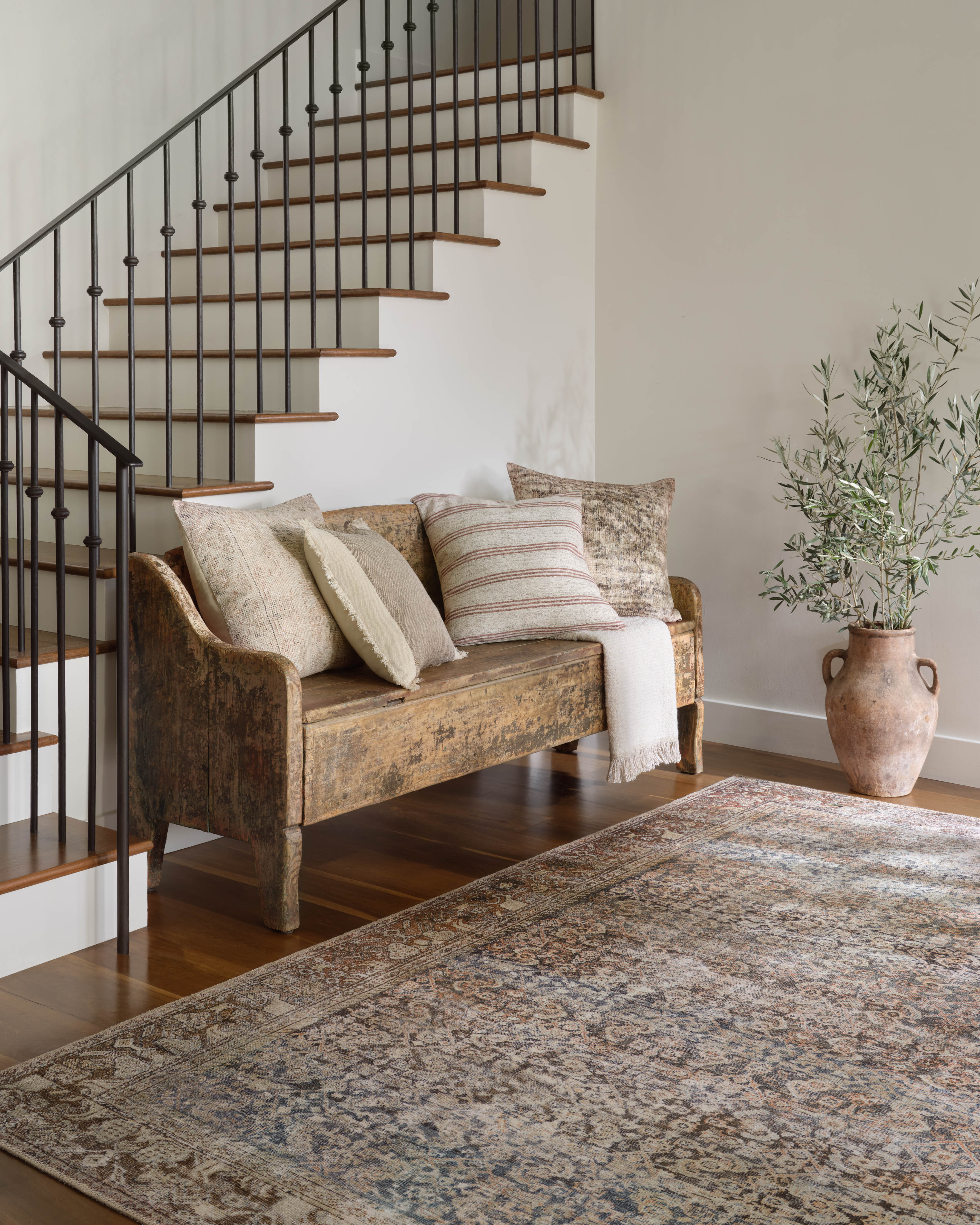 Amber Lewis x Loloi Celestia Natural / Blue Pillow - Image 6