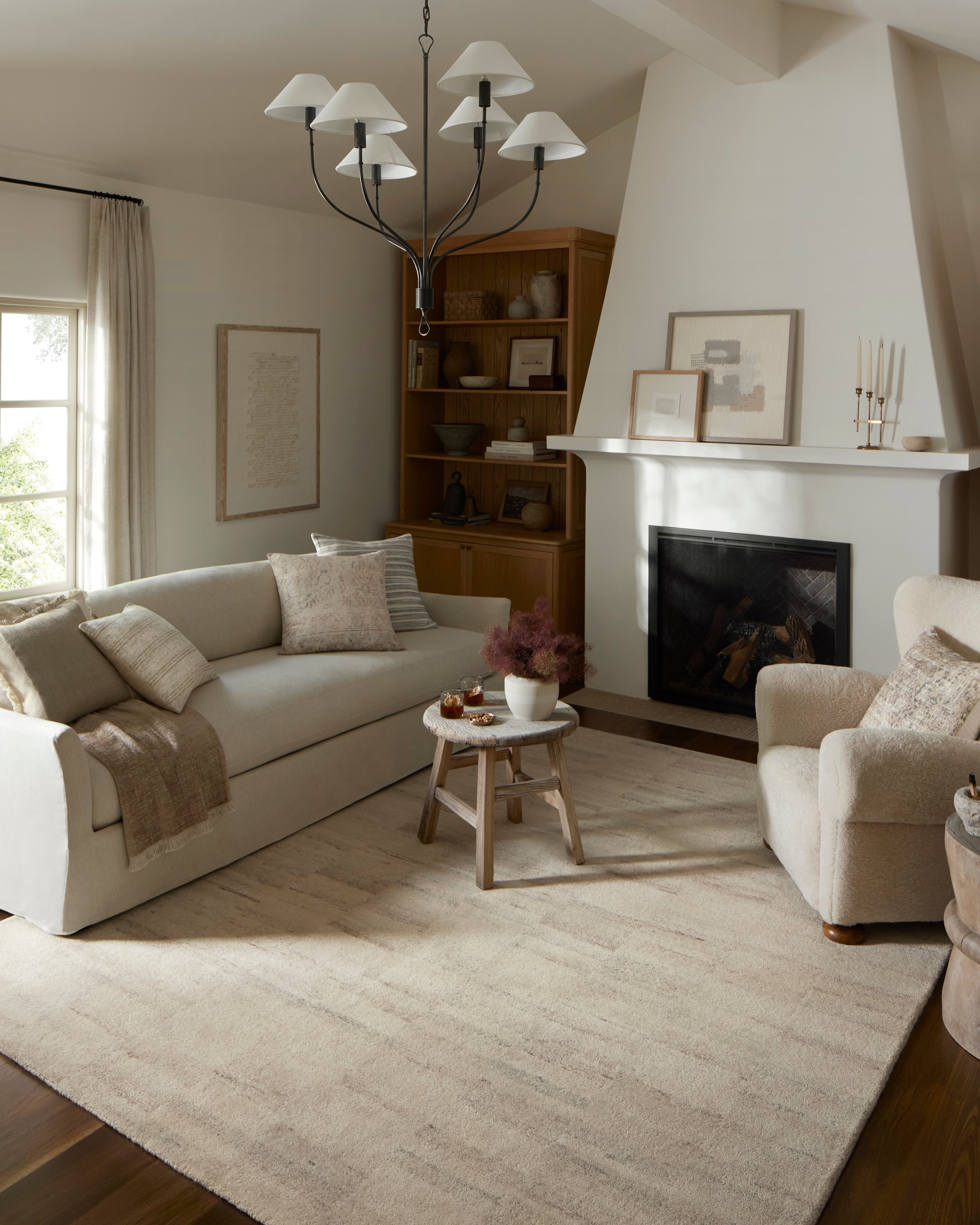 Amber Lewis x Loloi Celestia Natural / Blue Pillow - Image 3