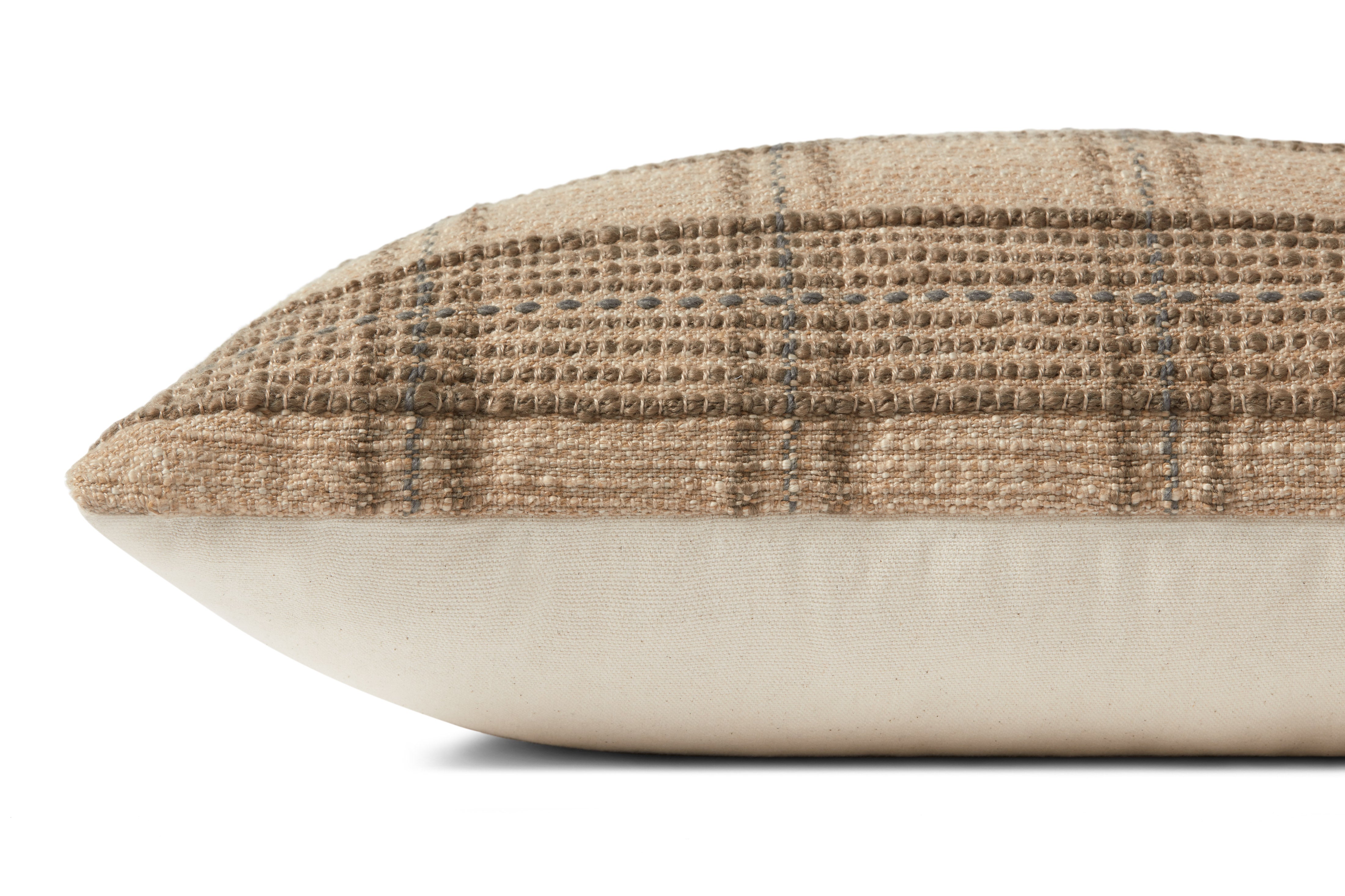 Angela Rose x Loloi Calista Tan / Slate Pillow - Image 2
