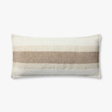 Brigette Romanek x Loloi NOT NAMED Brigette Romanek PBR0012 Natural / Multi Pillow White Cliff Studio Throw Pillows