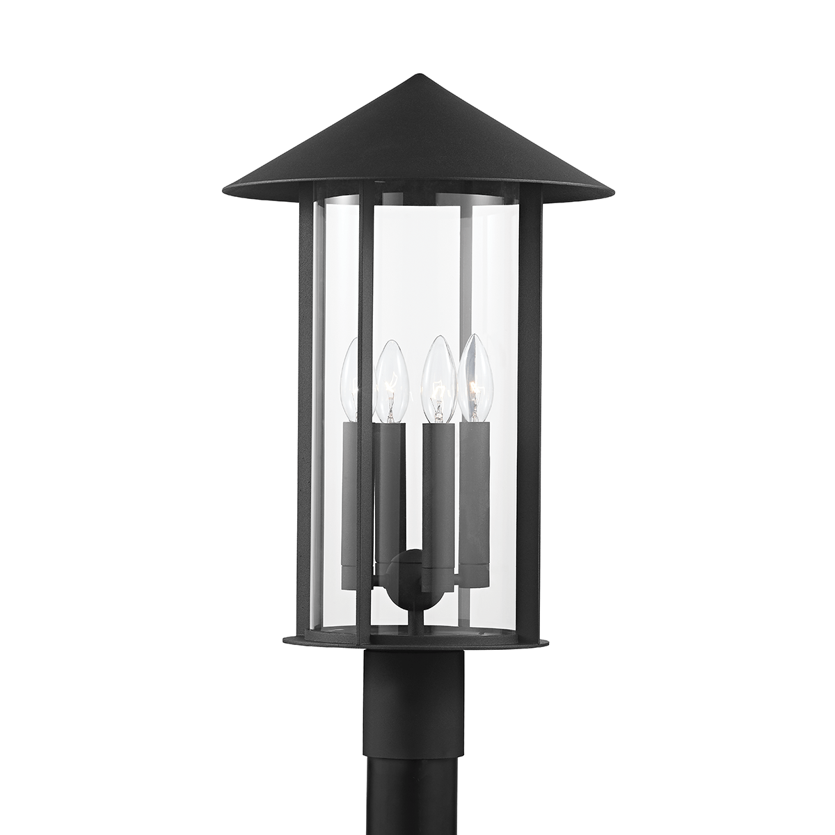 Post Off Light Hudson Valley Lighting - Turner Post Light in Black – White Cliff Studio